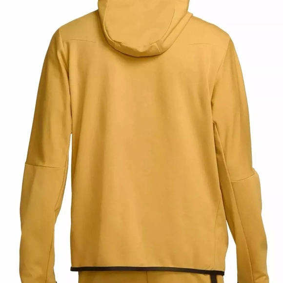 Nike Tech Essentials Zip Sport Hoodie Athletic Jacket Gold Beige Mens Large New - Picture 2 of 10